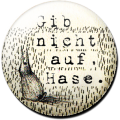 Magnetbutton Lauf Hase