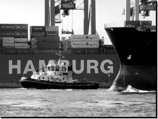 Magnetbrett Hafen Hamburg SW
