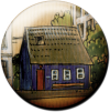 Magnetbutton Blaues Haus